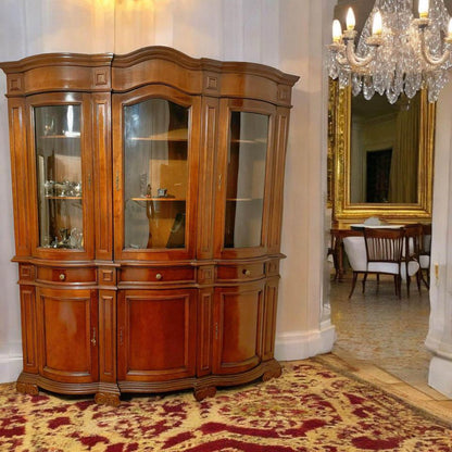 Perfect condition wall unit mahogany buffet sideboard vintage