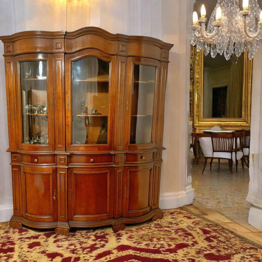 Perfect condition wall unit mahogany buffet sideboard vintage