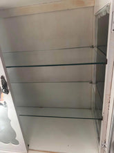 Load image into Gallery viewer, White antique Queen Anne display cabinet 150cm height

