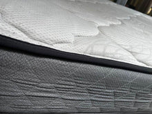 Load image into Gallery viewer, Antique steel single bed frame with wheels solid timber slats and
