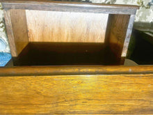 Load image into Gallery viewer, Antique solid timber walnut dresser dressing table large mirror excellent

