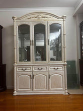 Load image into Gallery viewer, Antique white wall Unit buffet sideboard display cabinet
