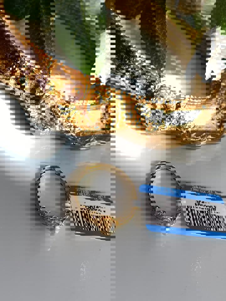 Natural South Sea golden pearl ring in s925 adjustable