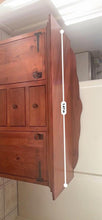 Load image into Gallery viewer, Solid timber refurbished sideboard antique style tall boy chest of drawers

