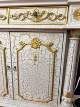 Load image into Gallery viewer, Vintage French-Style Bar Cabinet (Double-Sided) solid timber perfect condition
