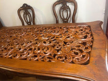 Load image into Gallery viewer, Luxury antique large dinner table hand carved solid timber
