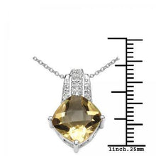 Load image into Gallery viewer, Sterling Silver 2.60 CTW Citrine Size 18 Designer Necklace Christmas
