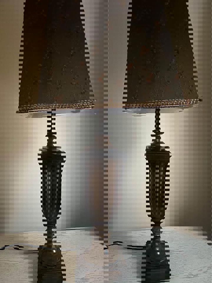 Antique lamp 75 cm tall 23 cm width