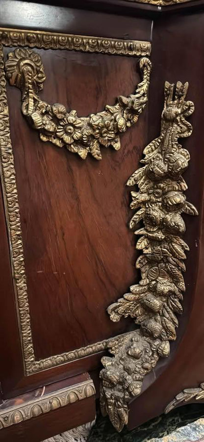 French 19th Century Louis XVI Style Bronze Mounted Commode Cabinets sideboard