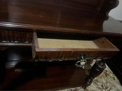 Henry II Walnut Server antique French walnut solid timber sideboard hall stall