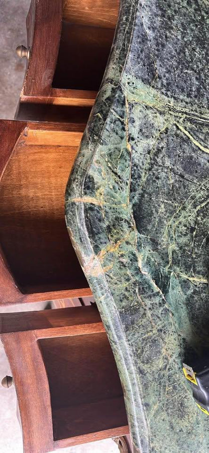 82x40x80h cm Elegant French 18th Century Commode Louis XV hall stand marble top