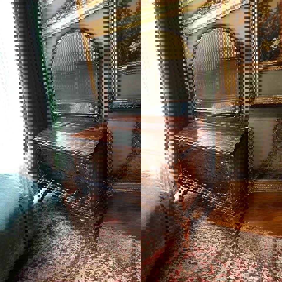 Vintage mahogany dresser solid timber tall boy chest of drawers sideboard