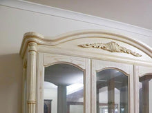 Load image into Gallery viewer, Antique white wall Unit buffet sideboard display cabinet
