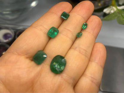 Natural emerald lot