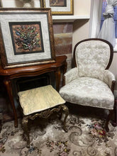 Load image into Gallery viewer, White antique single armchair strong and solid comfy
