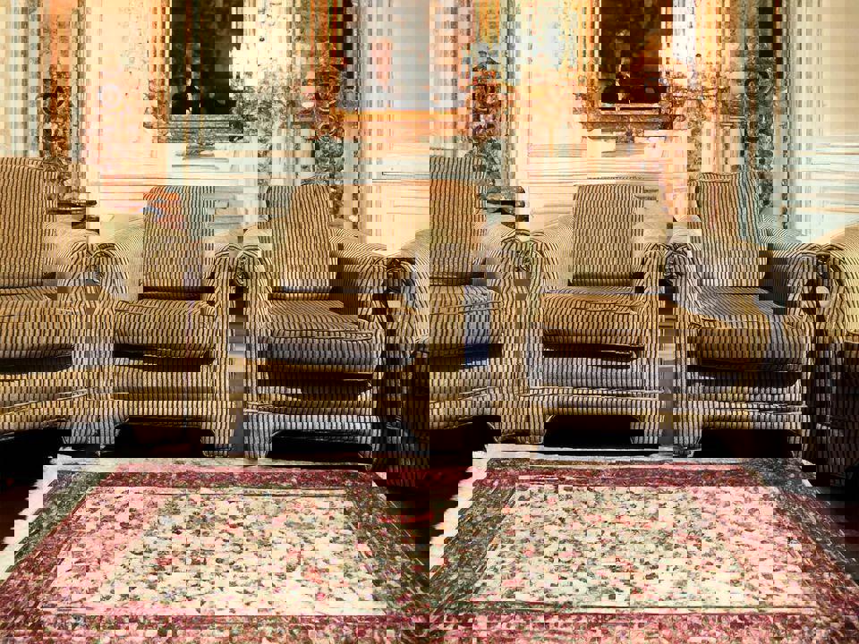 Super comfy single sofa down feather filling removable covers with wheels