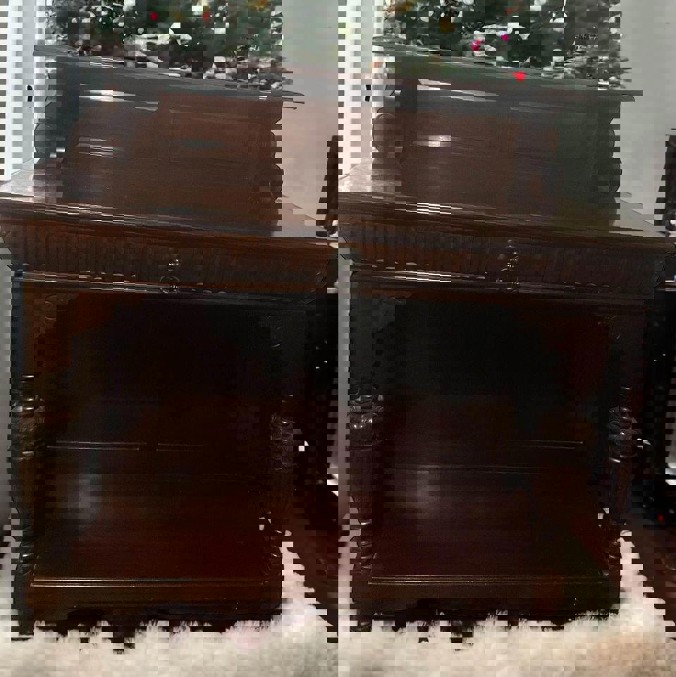 Henry II Walnut Server antique French walnut solid timber sideboard hall stall