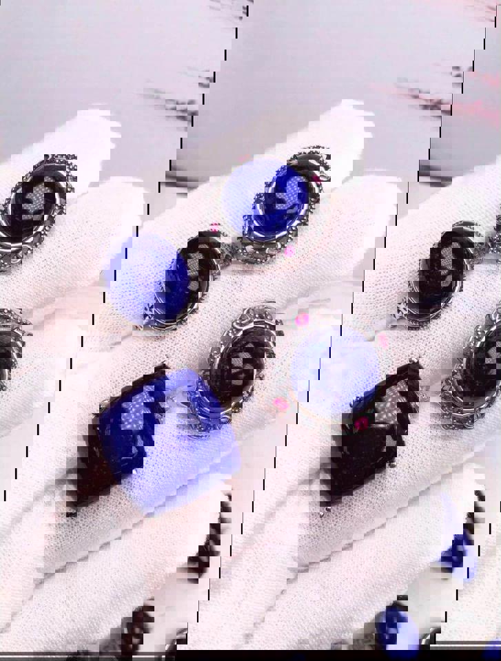 Top quality Afghan lapis sterling silver rings $49 each include postage nationally