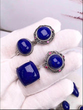 Load image into Gallery viewer, Top quality Afghan lapis sterling silver rings $49 each include postage nationally

