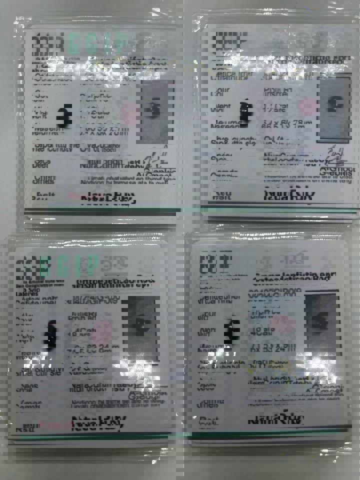 1.12 Ct and 1.48 Ct  natural ruby from Kashmir region Purplish red with certif