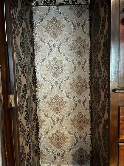 antique mahogany large display cabinet sideboard wall unit comes into 3 parts