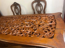Load image into Gallery viewer, Luxury antique large dinner table hand carved with soft silicon cover
