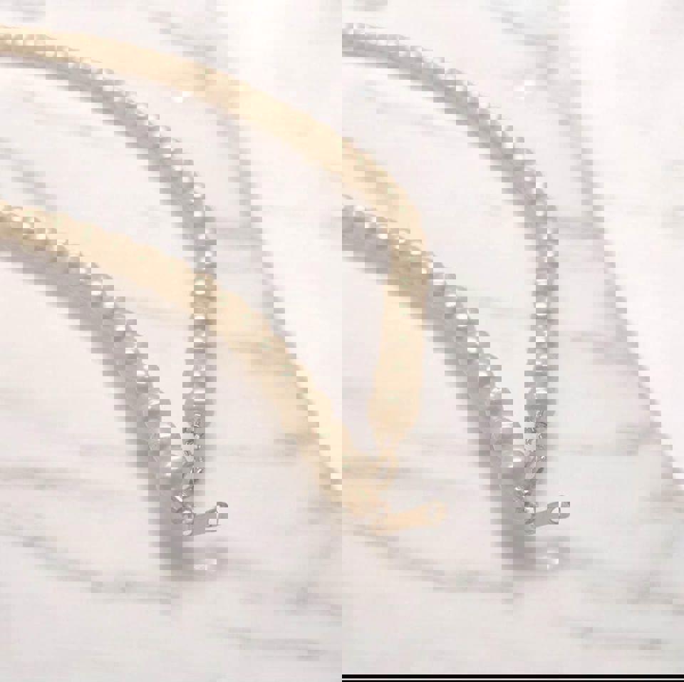 5mm 18k gold AAA Freshwater Pearl pearl Necklace with certificate