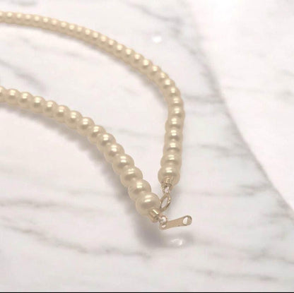 5mm 18k gold AAA Freshwater Pearl pearl Necklace with certificate