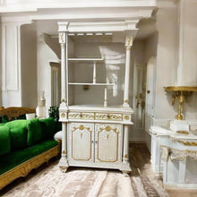 Load image into Gallery viewer, Vintage French-Style Bar Cabinet (Double-Sided) solid timber perfect condition
