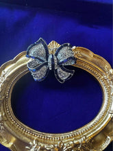 Load image into Gallery viewer, Vintage style natural pearl brooch earrings ring gold plated well made brand new
