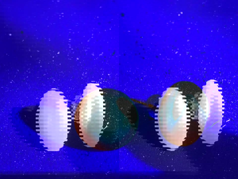 Natural pearl stud in 18k gold earrings with certificate