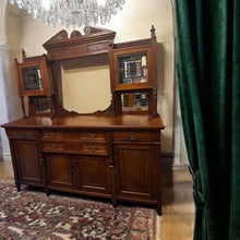 Load image into Gallery viewer, 183x60x200h cm Antique Victorian Sideboard in Carved Walnut solid timber
