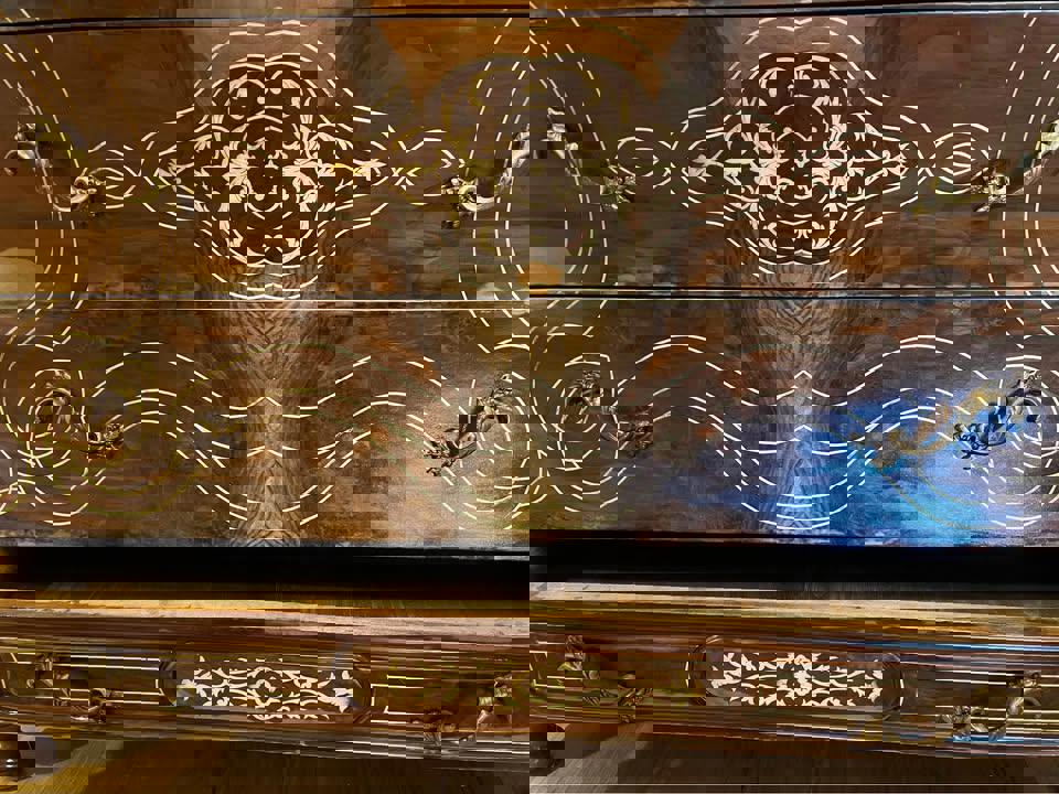 114x52x110cm antique French style chest of drawers dresser sideboard solid timb