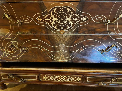 114x52x110cm antique French style chest of drawers dresser sideboard solid timb