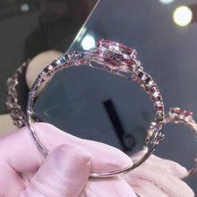 Load image into Gallery viewer, Silver bangle with a lot of shinning stones brand new unwanted gift
