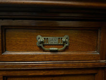 Load image into Gallery viewer, 183x60x200h cm Antique Victorian Sideboard in Carved Walnut solid timber

