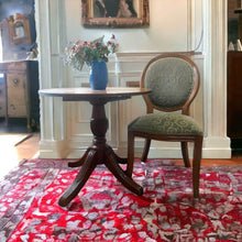 Load image into Gallery viewer, Antique 60cm ROUND table $150 with matching cushions chair $60 Templestown
