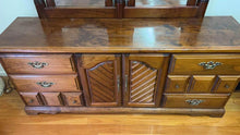 Load image into Gallery viewer, Vintage solid timber sideboard hall table cabinet chest of drawers dresser

