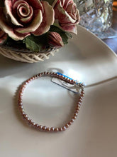 Load image into Gallery viewer, Purple pink freshwater pearl vintage Bracelet 3-3.5mm tiny pearl real seed pearl
