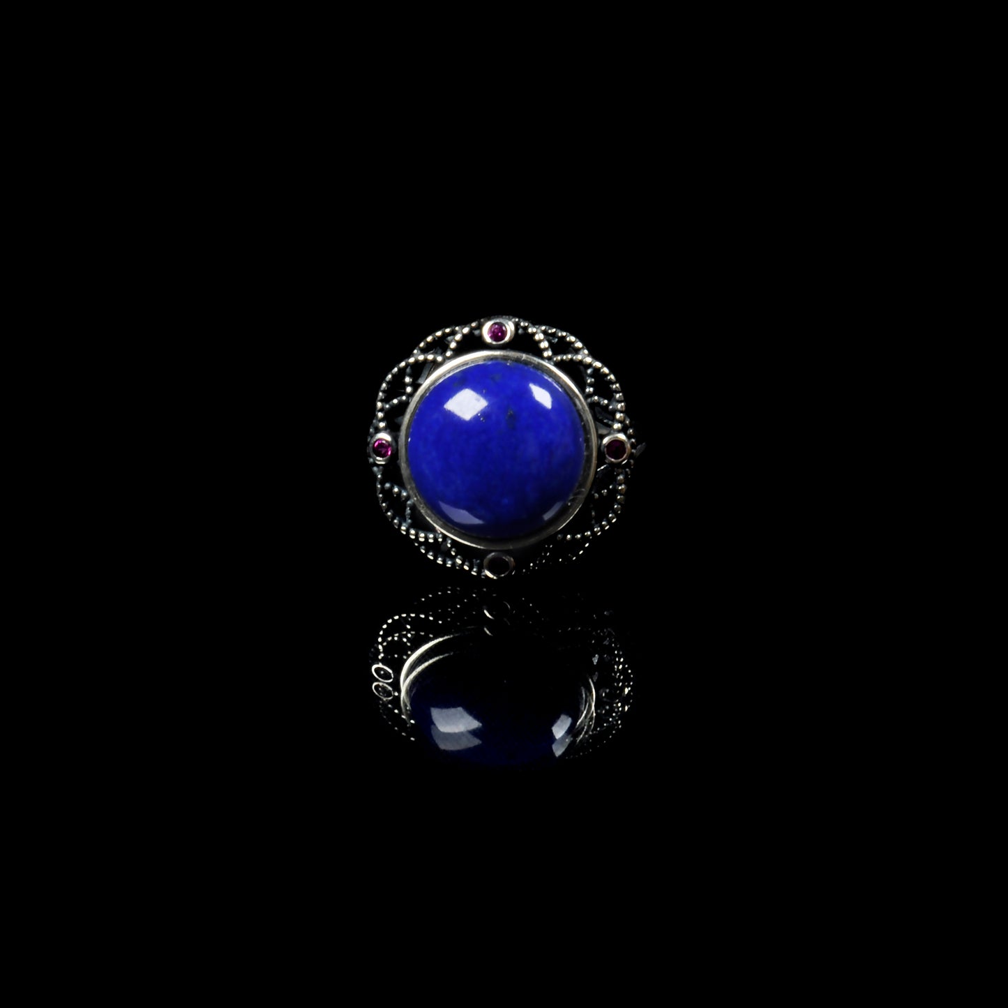 Afghan top quality genius lapis rings sterling silver adjustable handmade matching rings for whole family or couples 8 designs all unique