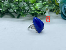 Load image into Gallery viewer, Afghan top quality genius lapis rings sterling silver adjustable handmade matching rings for whole family or couples 8 designs all unique
