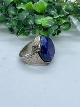Load image into Gallery viewer, Afghan top quality genius lapis rings sterling silver handmade unique unisex rings well made
