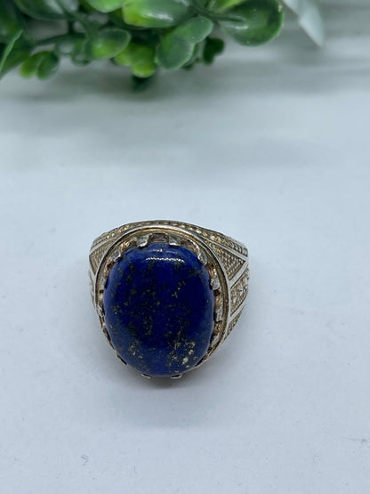 Afghan top quality genius lapis rings sterling silver handmade unique unisex rings well made