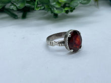Load image into Gallery viewer, 10 ct Natural yellow garnet ring, Sterling silver, antique, handmade,  Sterling silver, ring, Gift
