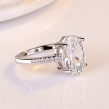 Load image into Gallery viewer, Gorgeous Womens 18K White Gold Over Solid Sterling Silver Created Ruby/Diamond/Pink Diamond Designer rings, birth stone

