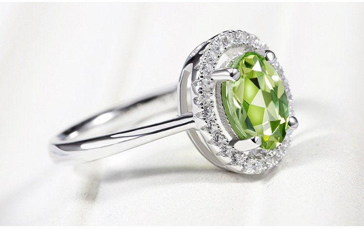 Genuine Rainbow tourmaline with zircon sterling silver rings adjustable handmade, Solitaire Ring, single circle rings, double circle rings