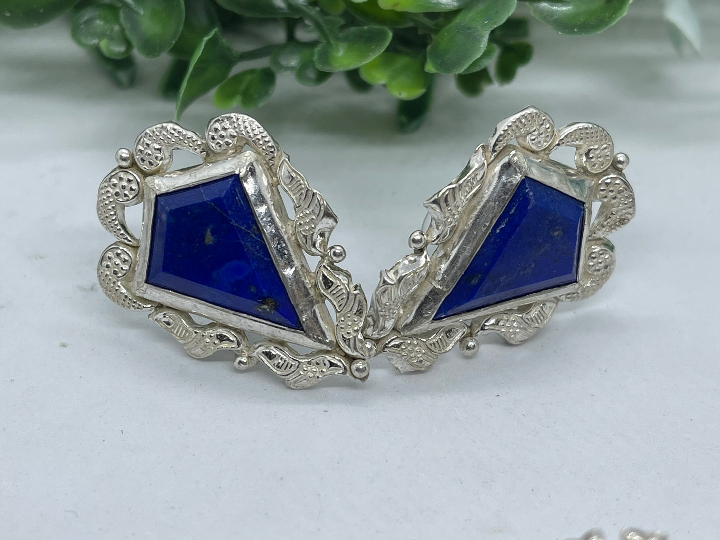 Afghan top quality genius lapis earrings sterling silver adjustable handmade matching rings 6 designs all unique