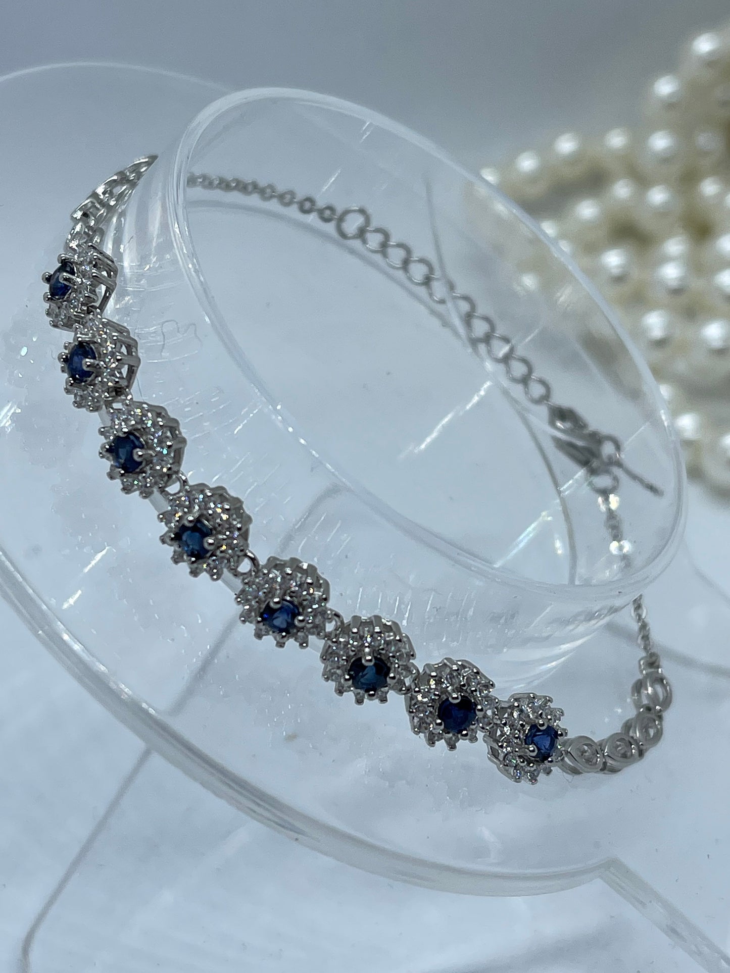 Natral Sapphire bracelet, necklace, handmade,S925, Natural Sapphire