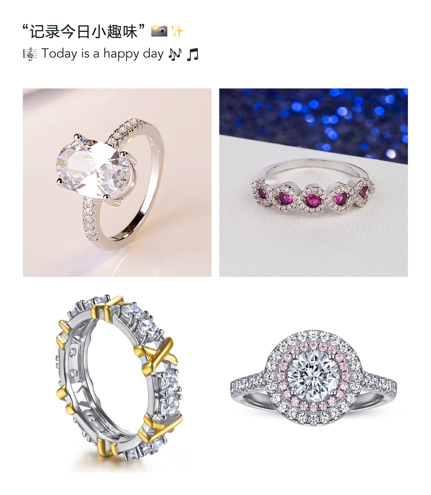 Gorgeous Womens 18K White Gold Over Solid Sterling Silver Created Ruby/Diamond/Pink Diamond Designer rings, birth stone